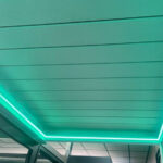 Pérgola bioclimática con led