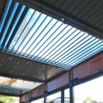 Pérgola lamas aluminio
