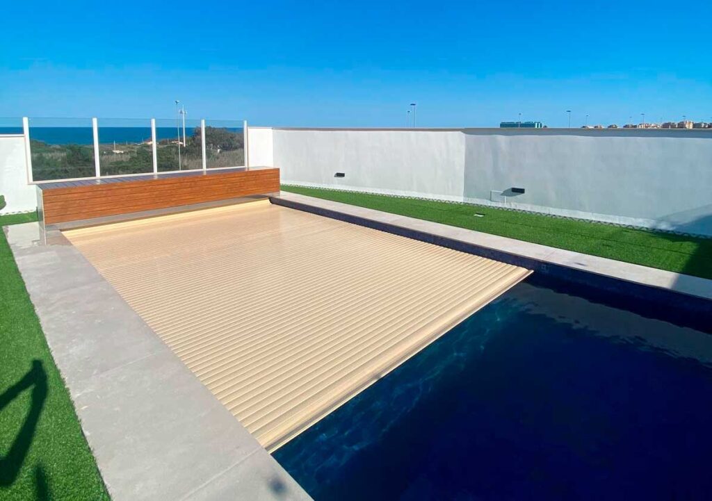 cobertor para piscina rectangular