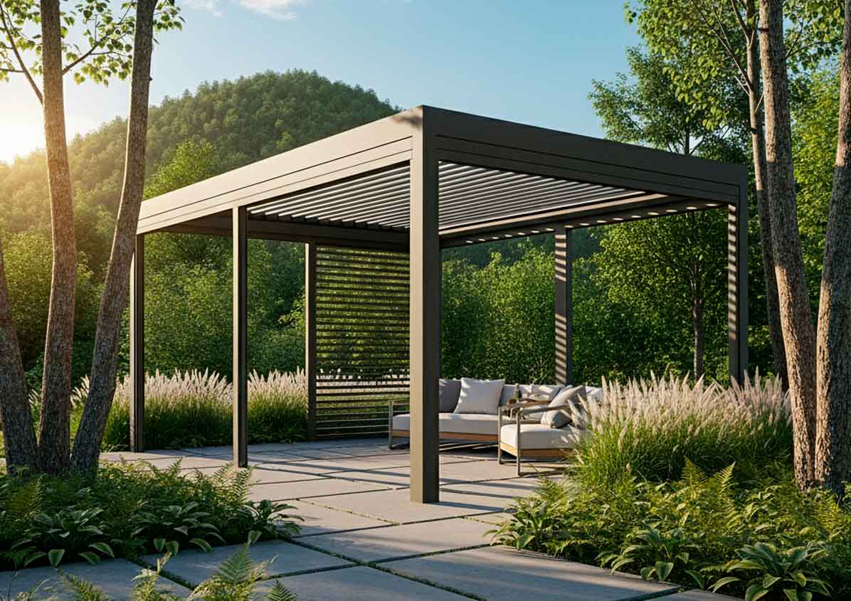 Pérgola bioclimática en Madrid