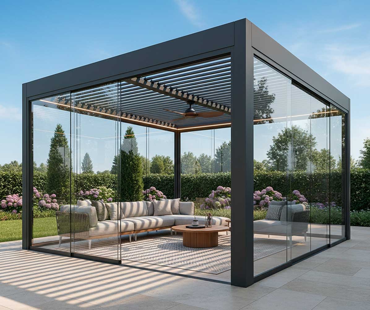 Pérgolas acristaladas